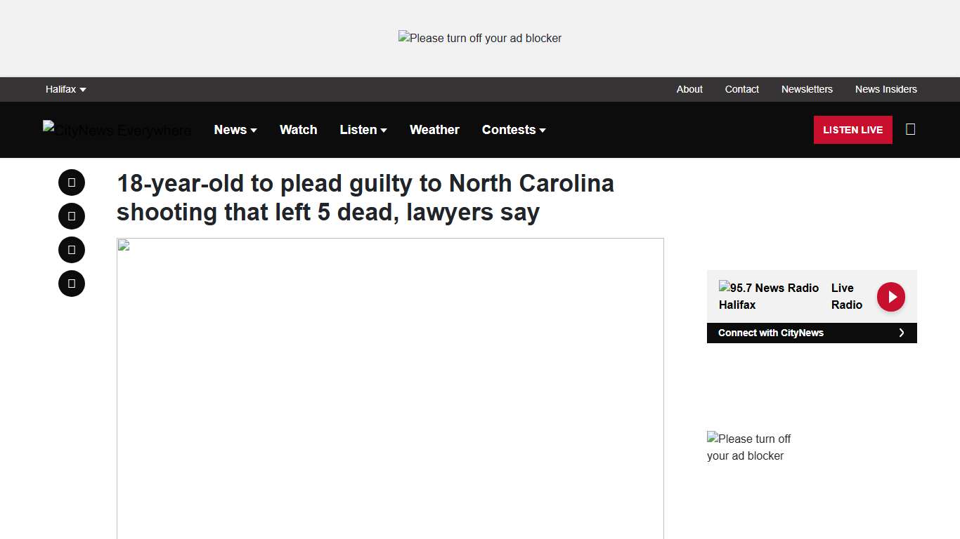 18-year-old to plead guilty to North Carolina shooting that left 5 dead, lawyers say